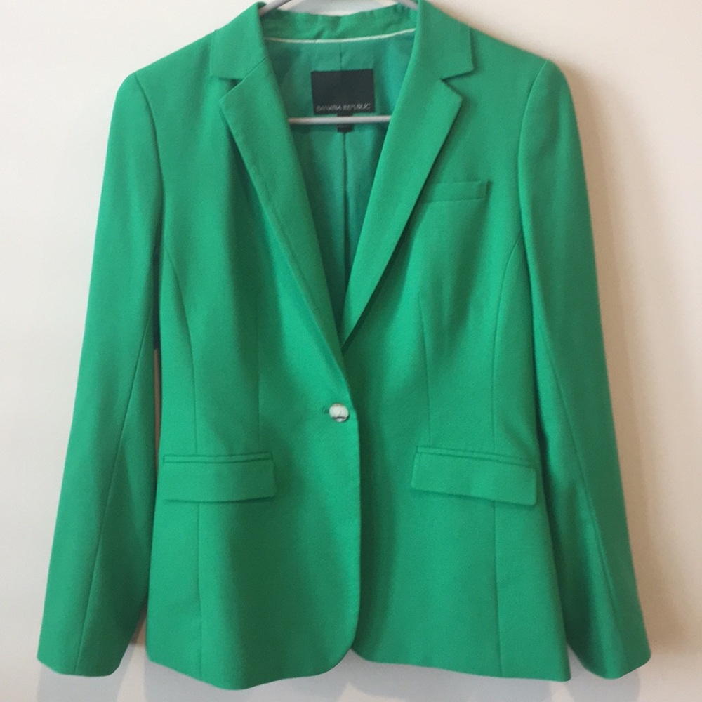 Banana Republic emerald blazer.